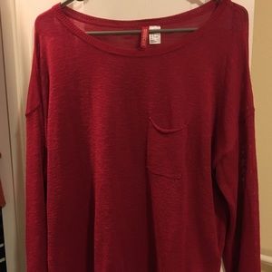Lightweight red sweater